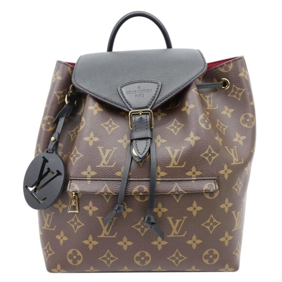 Louis Vuitton  Montsouris PM Monogram Canvas Backpack Black - Picture 1 of 13